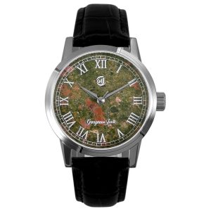 Gorgeous Jade MY250515 8215 Movement Motley Green Stone Dial Watch