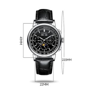 Corgeut 6016 Seagull Movement Sapphire Mirror 30m waterproof