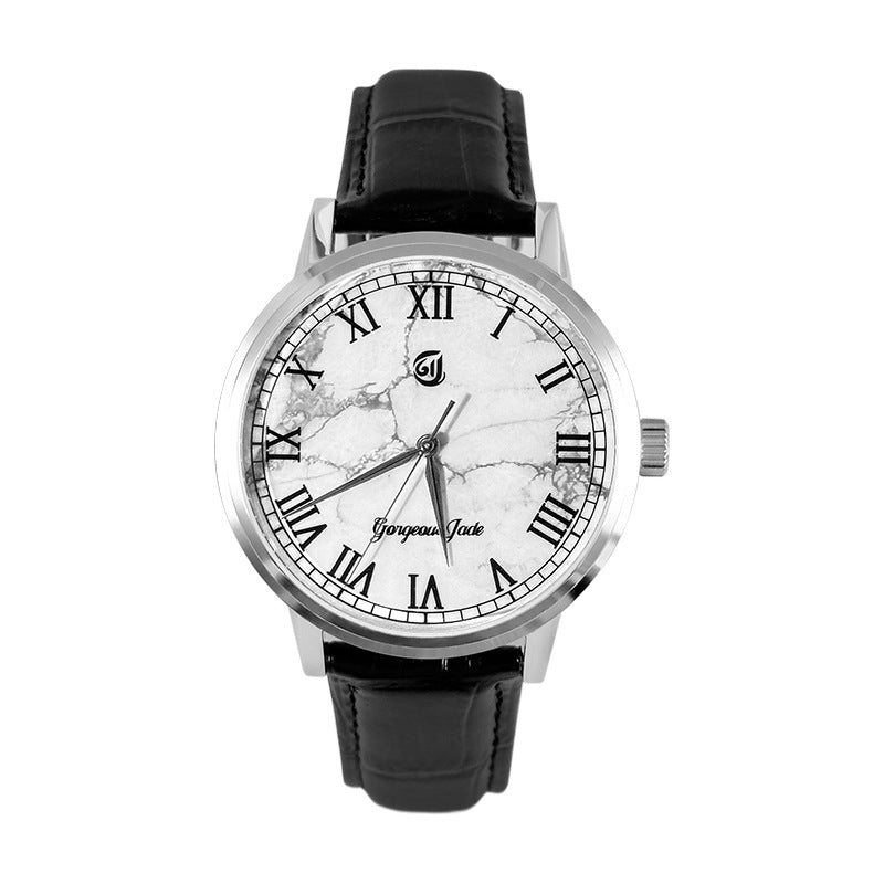 Gorgeous Jade MY25051 8215 Movement White Turquoise Dial