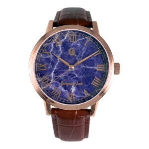 Gorgeous Jade MY250518 8215 Movement Blue-Veined Stone Dial Watch