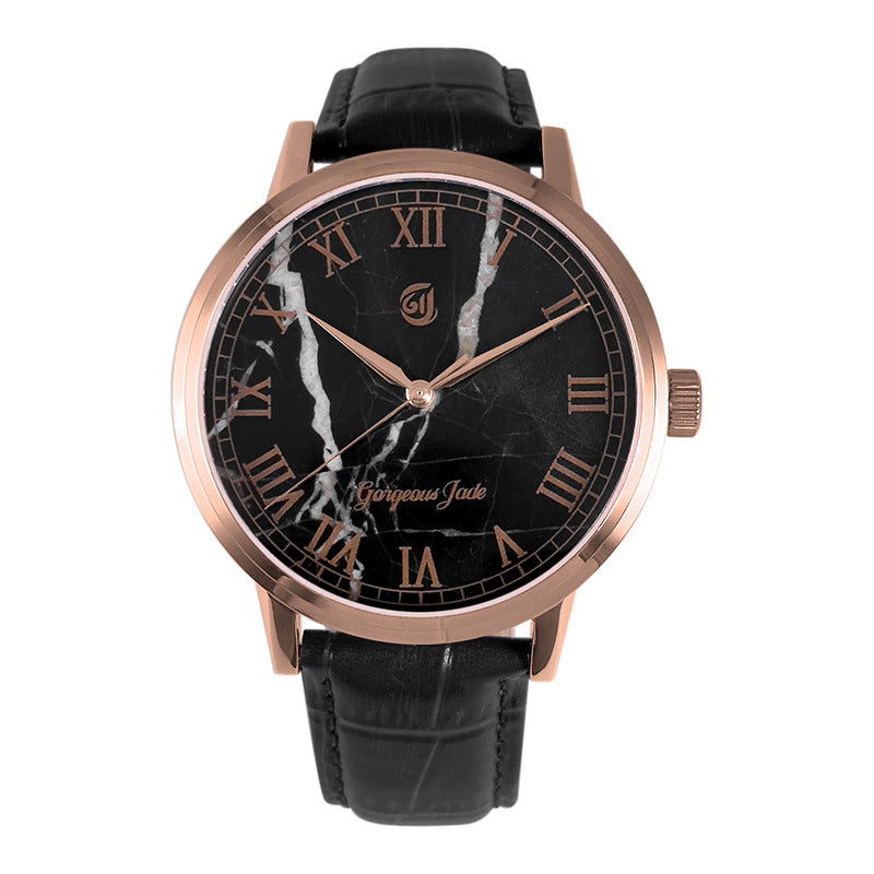 Gorgeous Jade MY250511 8215 Movement Marble Dial Watch