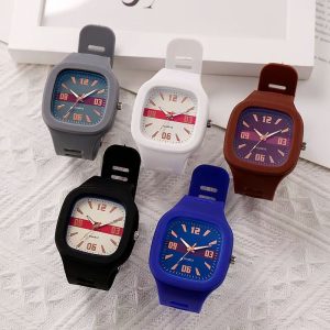 Omniwatches 7726 Square Couple Quartz Watch