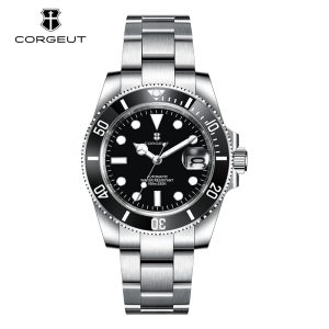 Corgeut 6001 NH35 Movement Sapphire Mirror 100m waterproof