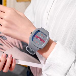 Omniwatches 7726 Square Couple Quartz Watch