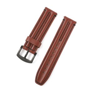 Double Bone Three-Dimensional Genuine Leather Watch Strap