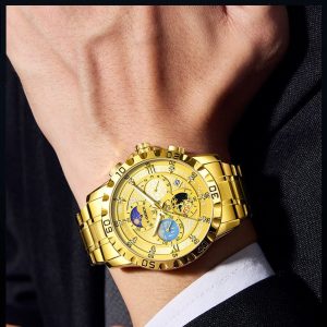 X-GEQCK 5072 Men's Starry Sky Style Electronic Waist Watch