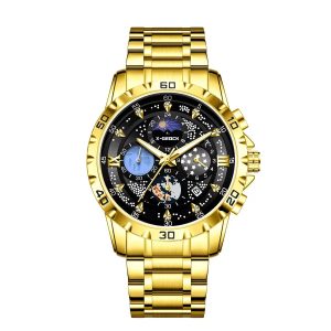 X-GEQCK 5072 Men's Starry Sky Style Electronic Waist Watch