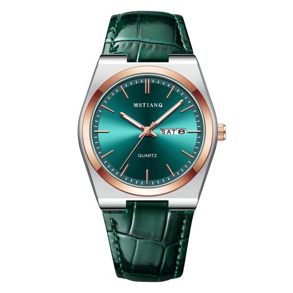 Green Surface with Gold Shell Green Strap