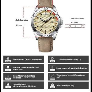 X-GEQCK 1106 Men's retro Quartz Wrist Watch