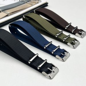 A NATO-style pure nylon watch strap