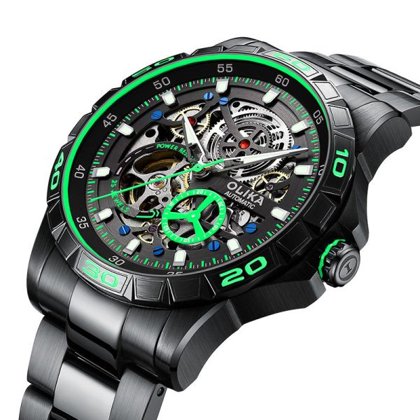 Black shell green surface steel strip