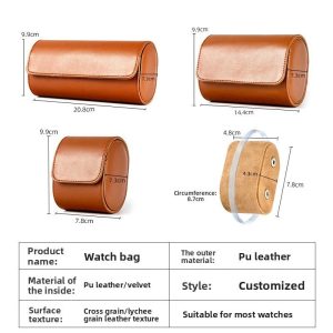 PU Leather Watch Storage Box