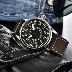 Corgeut 6023 ST3600 Movement Sapphire Mirror 30m waterproof