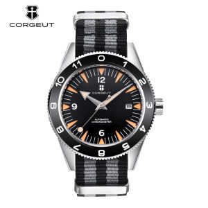 Corgeut 6013 NH35 Movement Sapphire Mirror 100m waterproof