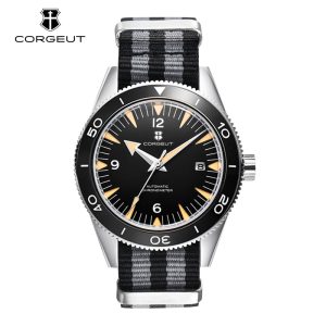 Corgeut 6013 NH35 Movement Sapphire Mirror 100m waterproof