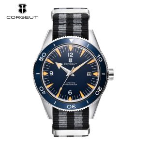 Corgeut 6013 NH35 Movement Sapphire Mirror 100m waterproof