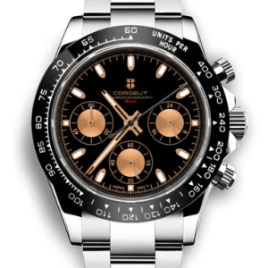 Corgeut 9002 VK63 Movement Sapphire Mirror 30m waterproof