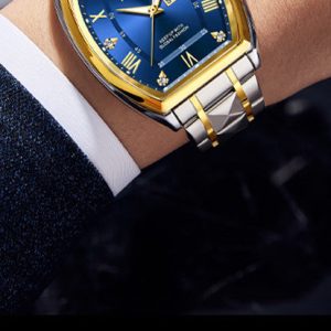 Mstianq 1121 Barrel-Shaped Men's Quartz Watch