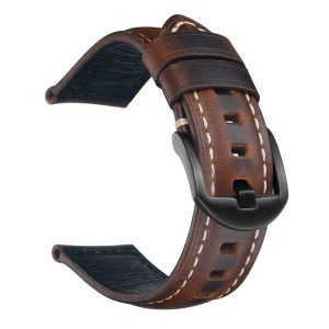 Oil Leather Top Grain Cowhide Watch Strap