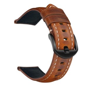 Oil Leather Top Grain Cowhide Watch Strap
