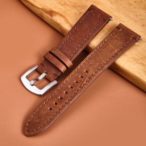 First Layer Cowhide Crazy Horse Retro Watch Strap
