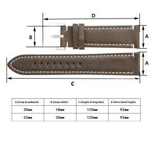 Vintage Oil Wax Leather Strap