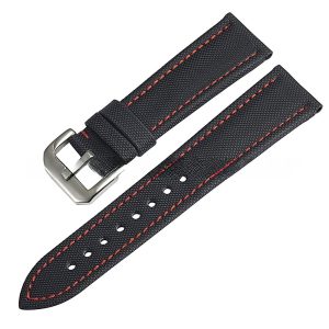Black nylon canvas strap