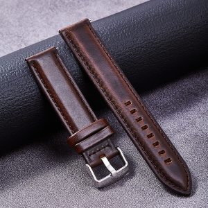 Oil wax leather genuine leather watch strap