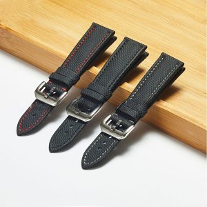 Black nylon canvas strap