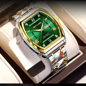 Mstianq 1121 Barrel-Shaped Men's Quartz Watch