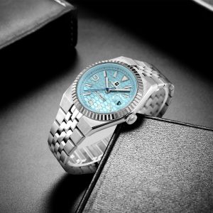 Custom Pilot Watch NH35 Automatic Mechanical Men Watch Sapphire Crystal Luminous 100M Water Resistant Cushion Case Dive Watch